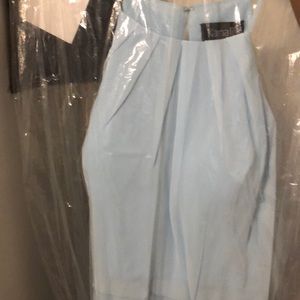 Kamala K Bridesmaid Dress , Never Bern Worn , Color Ice Blue , Fitz for Xl-2x